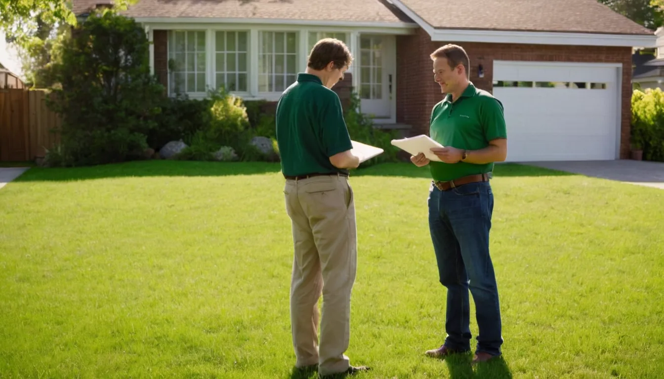 A homeowner in Hoover checking a backyard septic tank lid with a provider